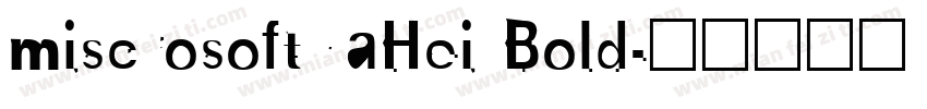 miscrosoftYaHei Bold字体转换